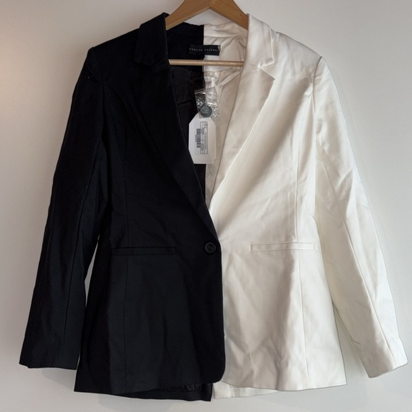 English Factory Color Block Boyfriend Blazer Small NWT - Picture 11 of 13